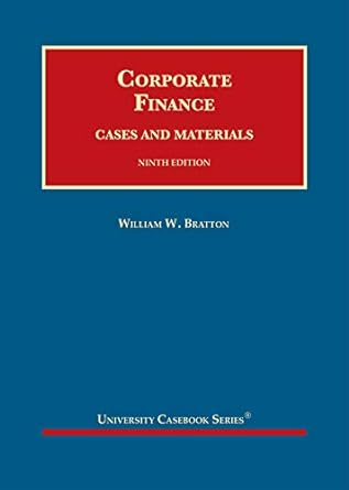Corporate Finance, Cases and Materials